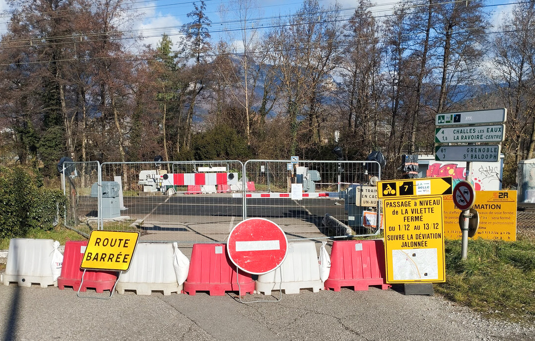 Passage à niveau à la Vilette à La Ravoire